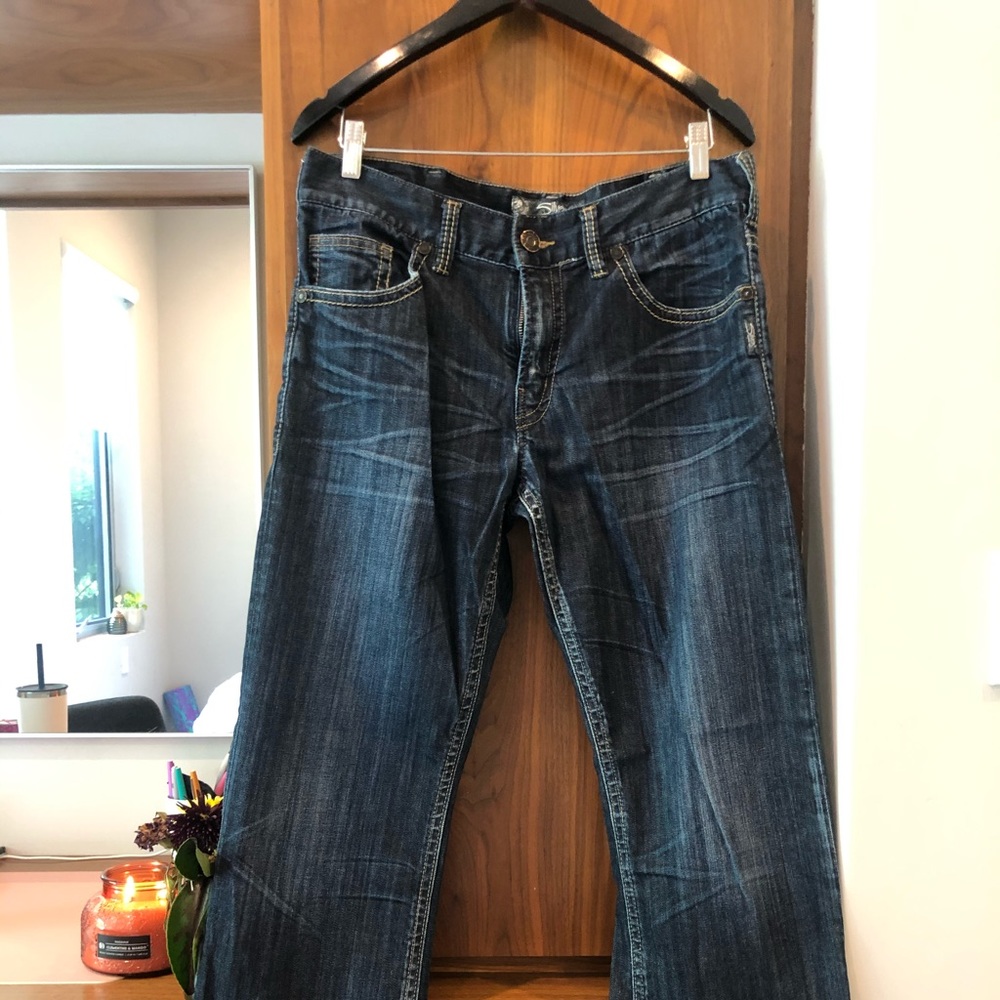 Silver: Zac Straight Leg Denim Jeans